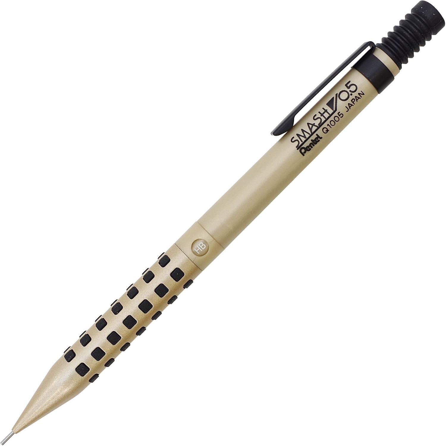 Kiji Shoji Pentel Mechanical Pencil Smash 0.5mm Q1005-XKS Champagne Gold L 0.5mm