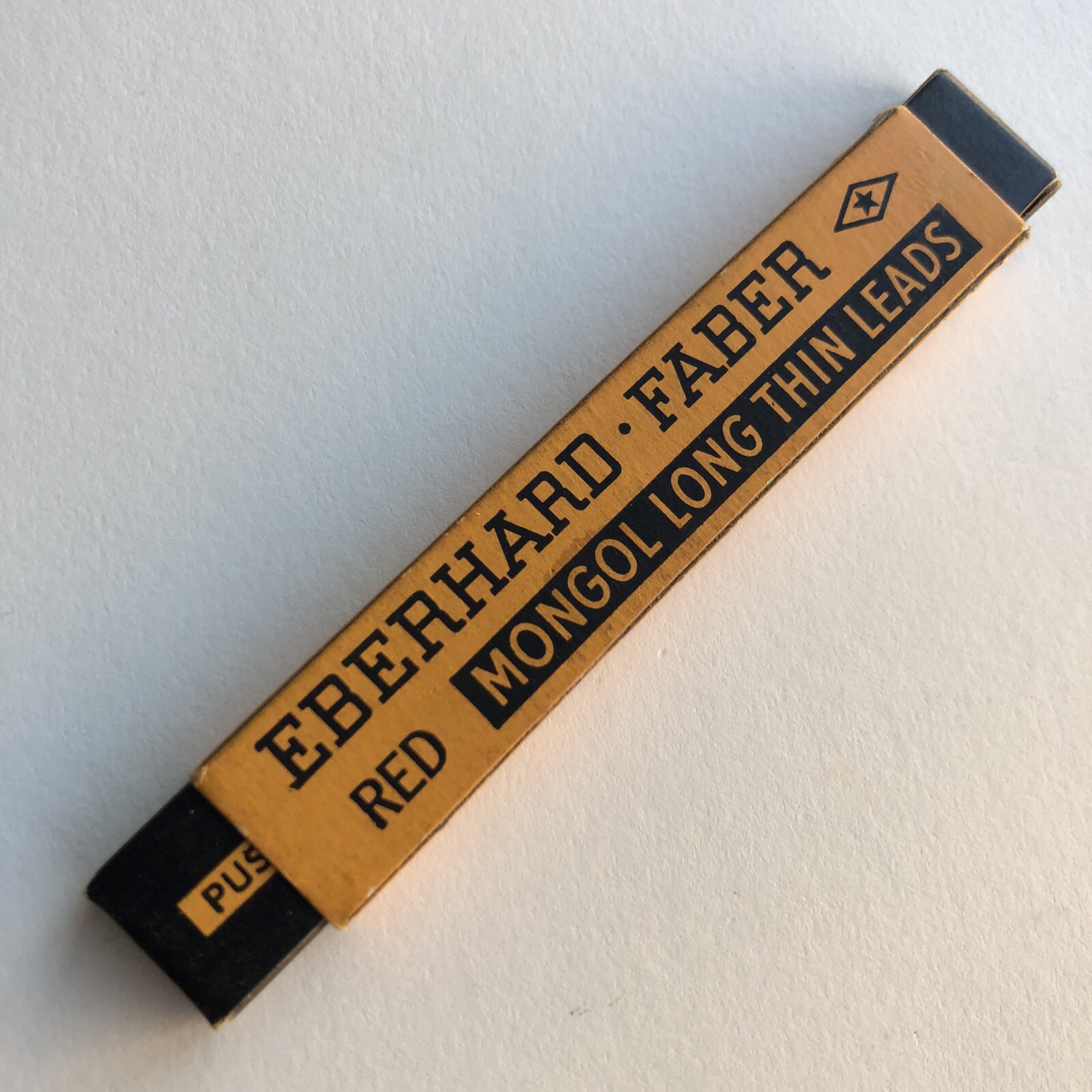 Vintage Eberhard Faber MONGOL 1.18mm Pack Of 4 Red Mechanical Pencil Lead USA