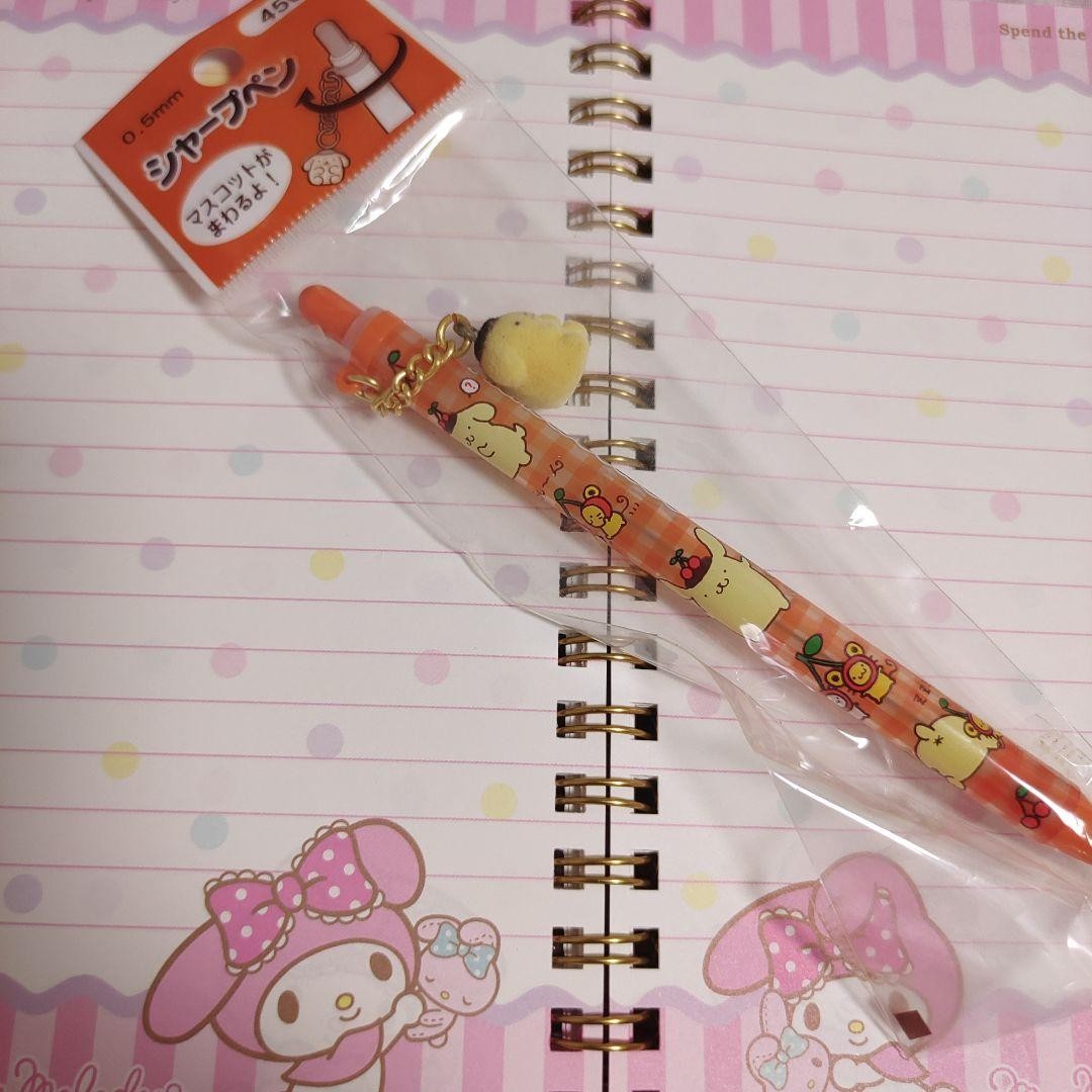 Pom Pom Purin Orange Mechanical Pencil Flocky Mascot Sanrio