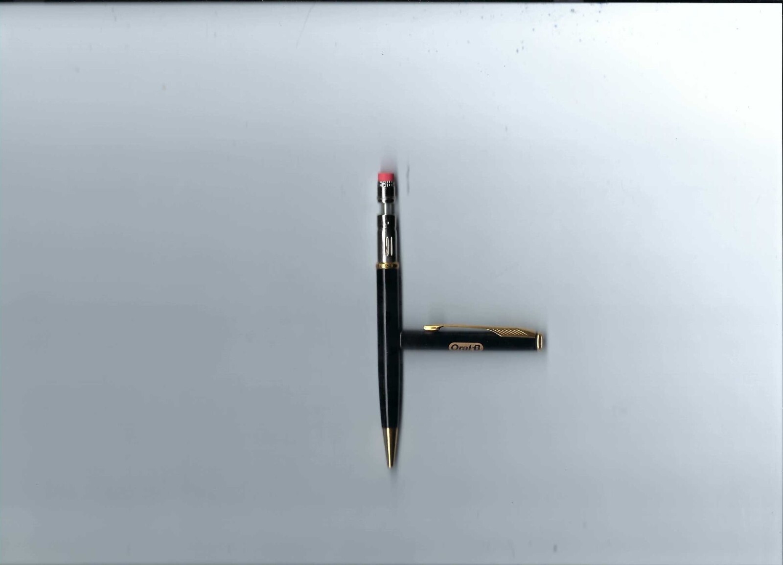 Vtg. Parker Insignia Black Lacquer & Gold Trim Mechanical Pencil-U.S.A.-Oral B