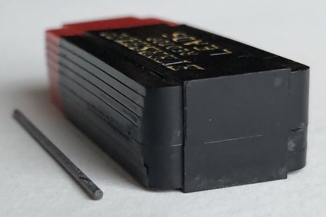 Vintage EVERSHARP Mechanical Pencil Lead B Soft .9mm Black NOS Bakelite 45pk USA