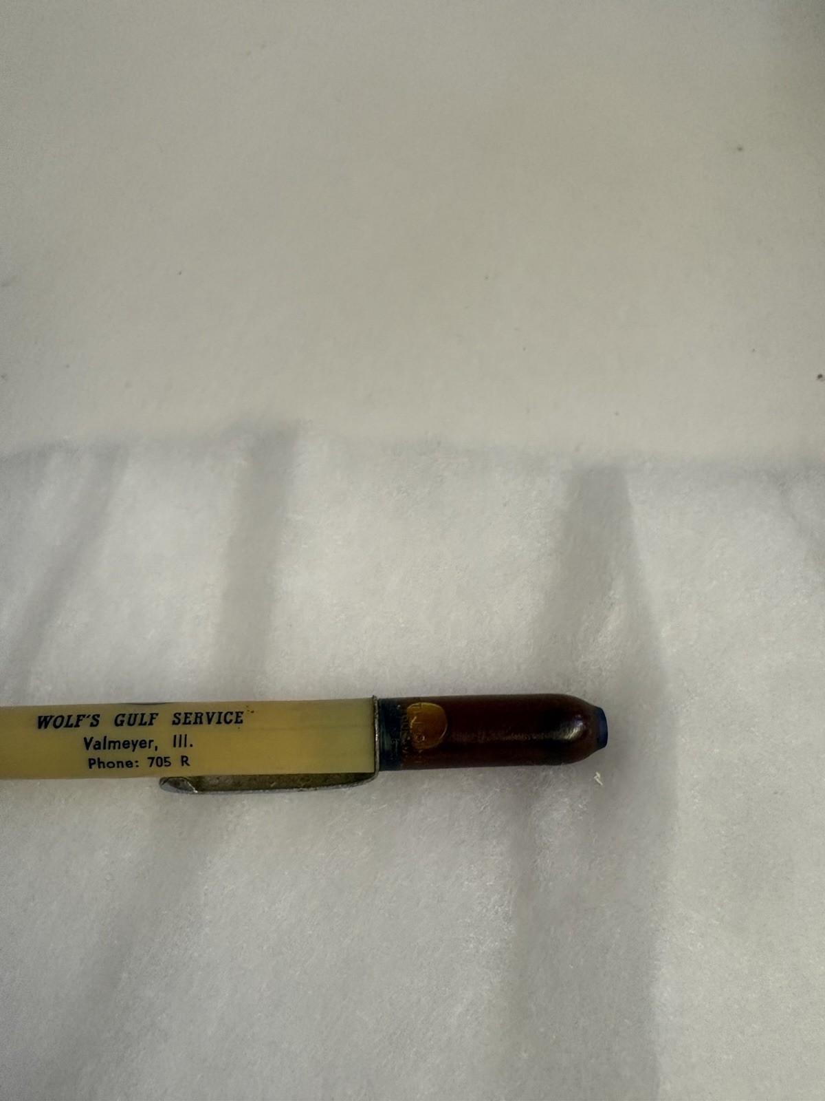 Vintage Ritepoint Mechanical Pencil Wolf’s Golf Service Floating Bubble Rare