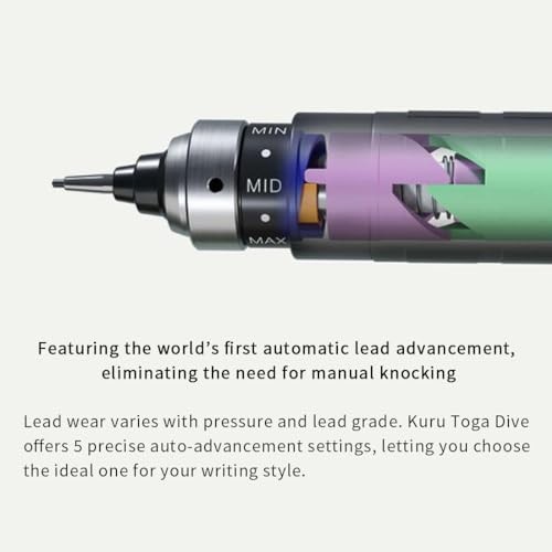 Mitsubishi Pencil Kurutoga Dive Mechanical Pencil 0.5mm Dense Green 301481000