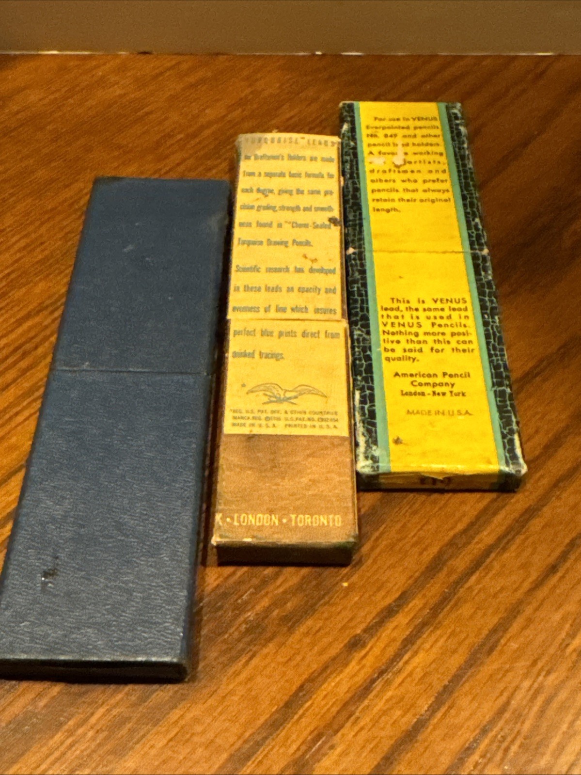 Lot of 3 Boxes of Vintage Venus, Eagle, Dixons Eldorado Lead Refills