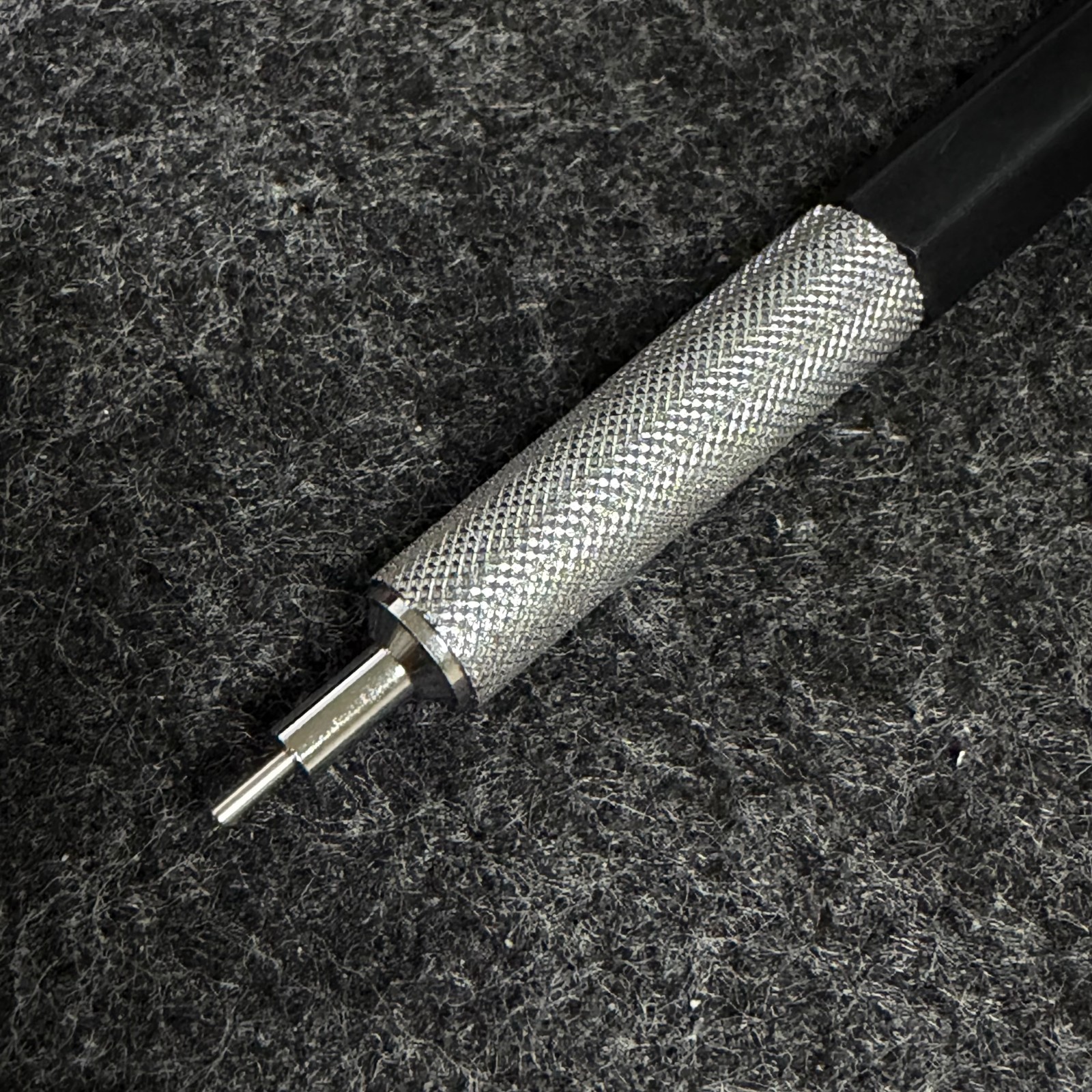 rOtring 500 0.7mm Drafting Mechanical Pencil Black Silver Metal Grip NOS