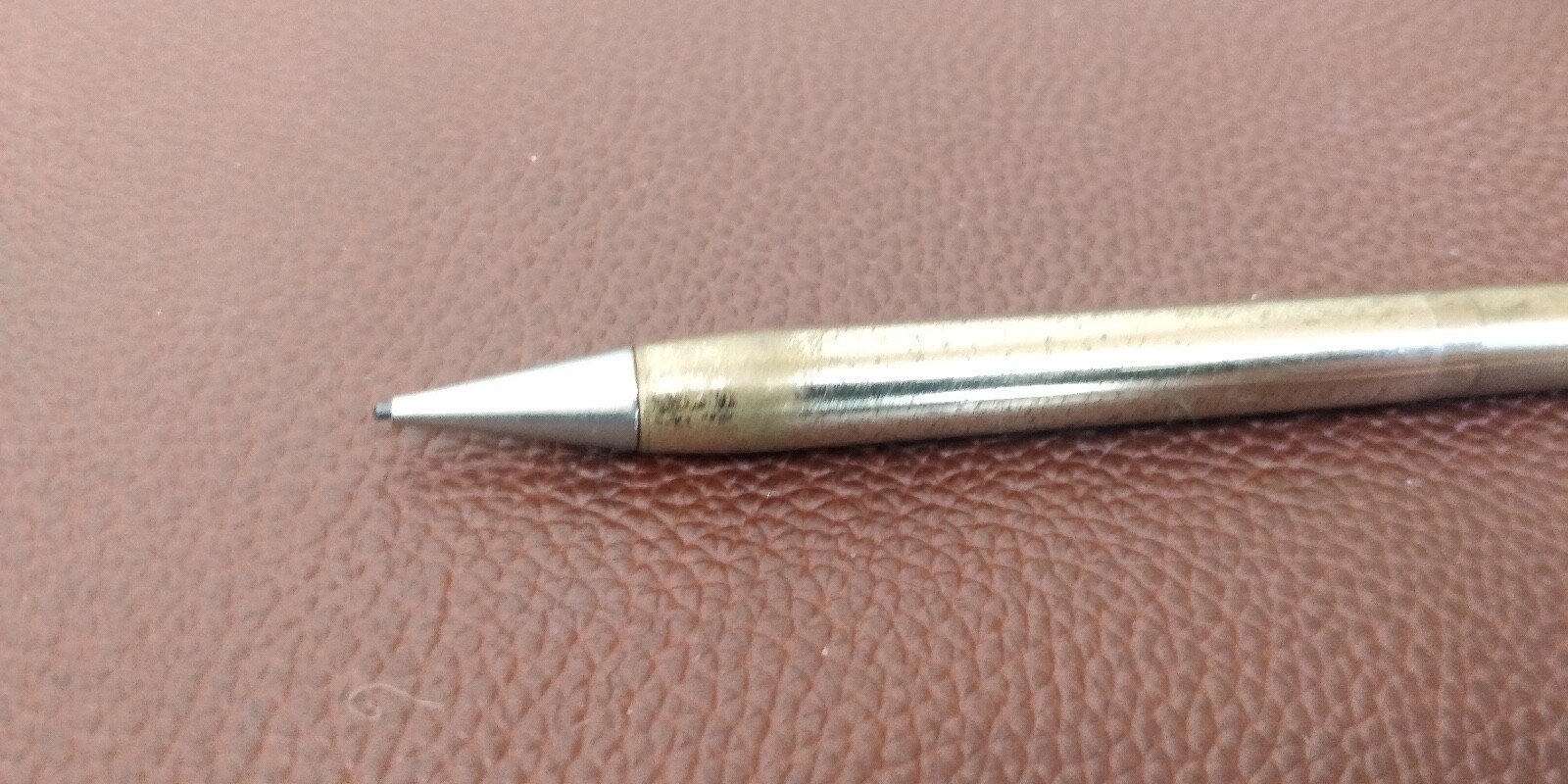 Vintage Gold Plated Mechanical Pencil Stamped Mascot USA