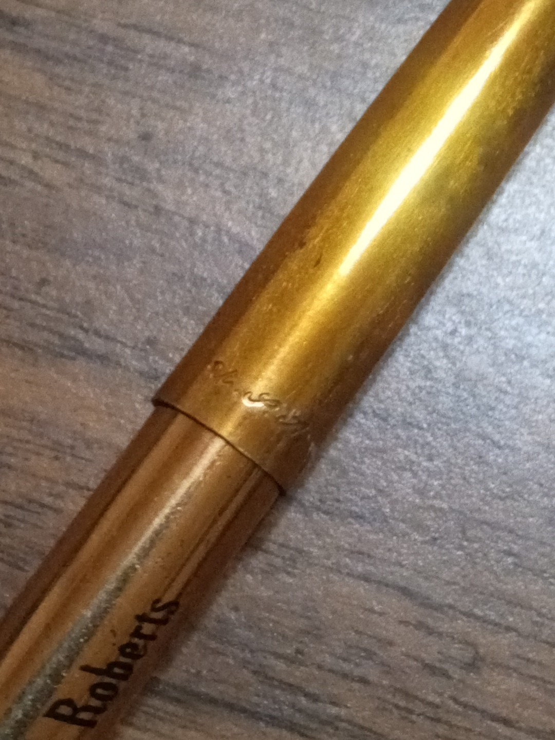 Vintage Mechanical Pencil Lighter Combo Gold Tone USA Works Advertisement Unique