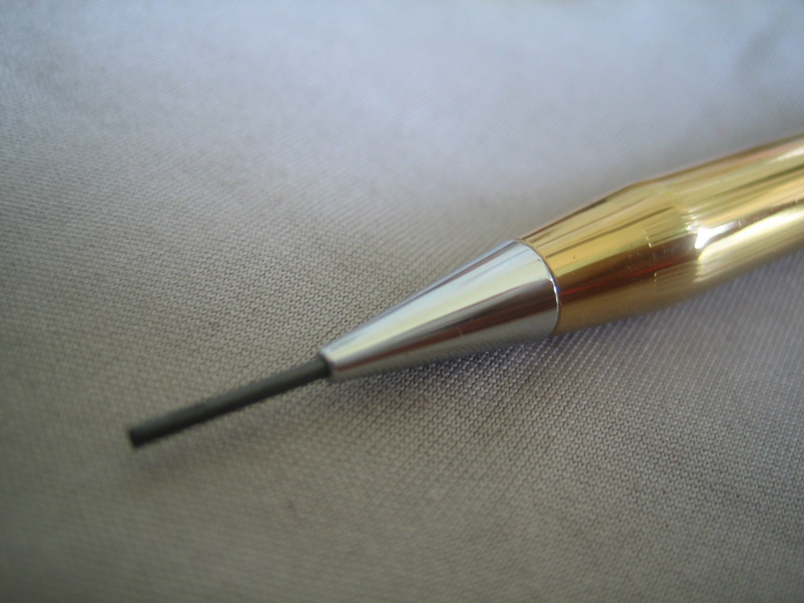 Gold filled color metal Twist Mechanical Pencil, 1.0 mm lead