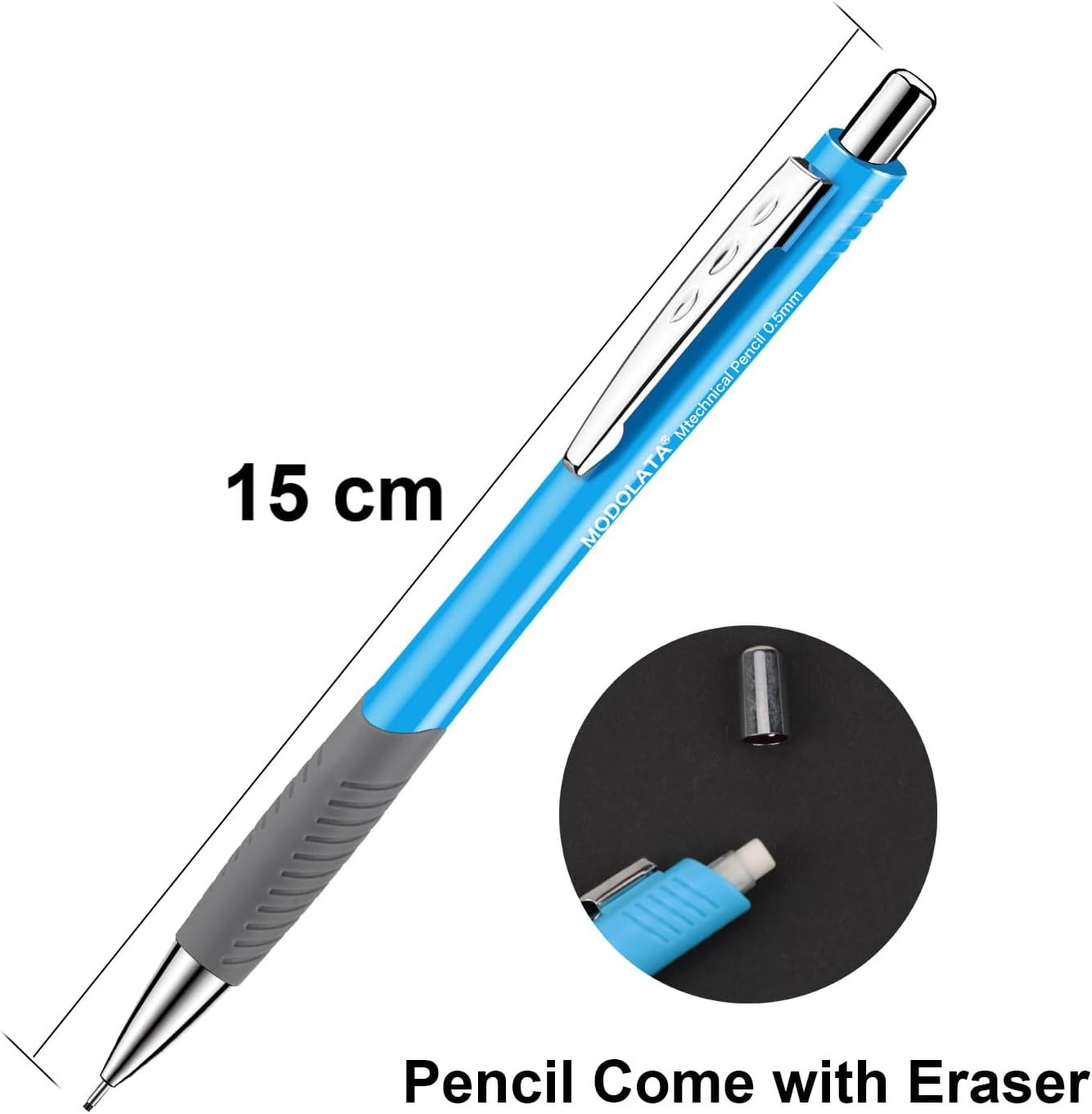 6PCS 0.5mm Mechanical Pencil Set HB Lead Writing Drawing Sketching Kit