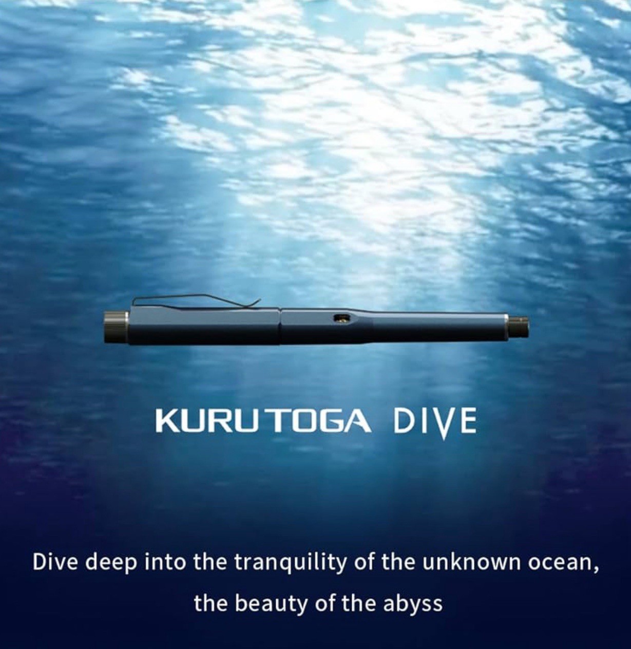 Kuru Toga Dive 0.5mm Mechanical Pencil M5-5000 “Abyss Blue” Uni Mitsubishi