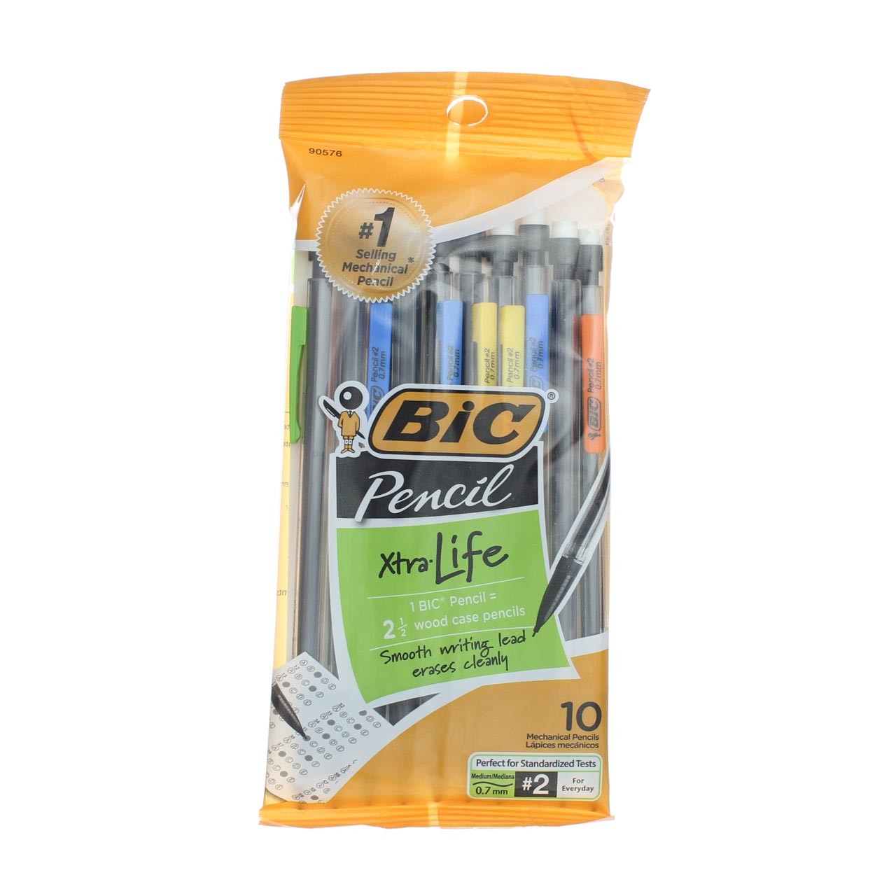 3 Pack BiC Xtra Life Mechanical Pencil, 0.7 mm, #2, 10 Ct