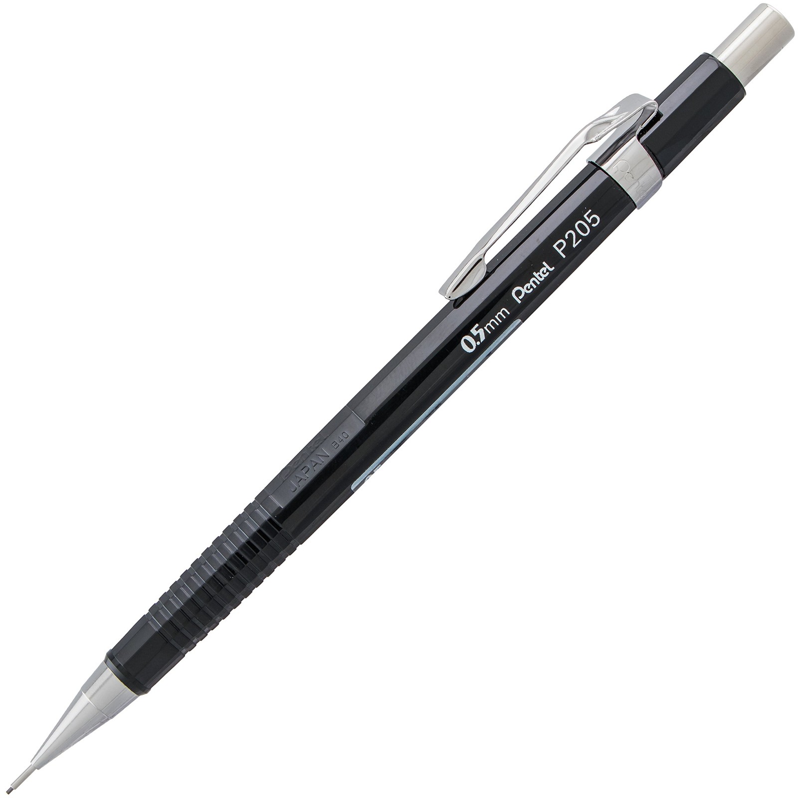 Pentel Sharp Mechanical Pencil (0.5mm), Fine Line, 1 Count (Pack of 2), Black