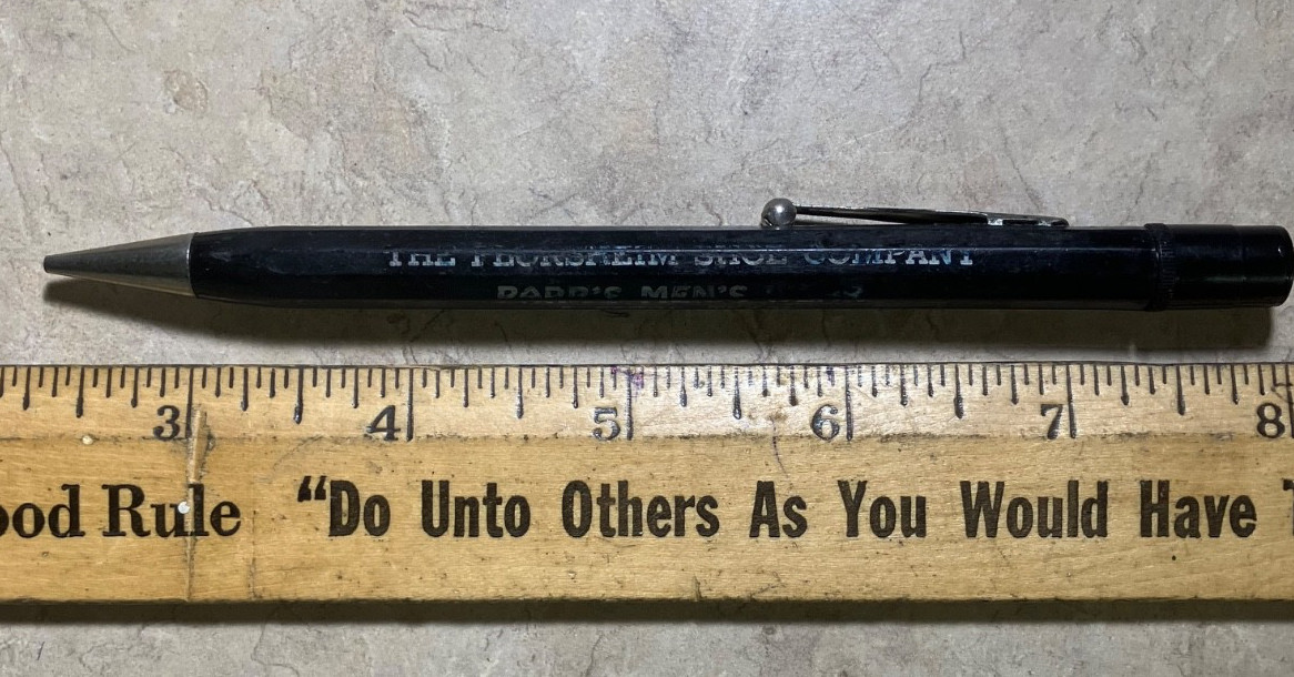 From estate-Mechanical pencil-Florsheim Shoes/Parrs Mens Wear/Electra, Texas