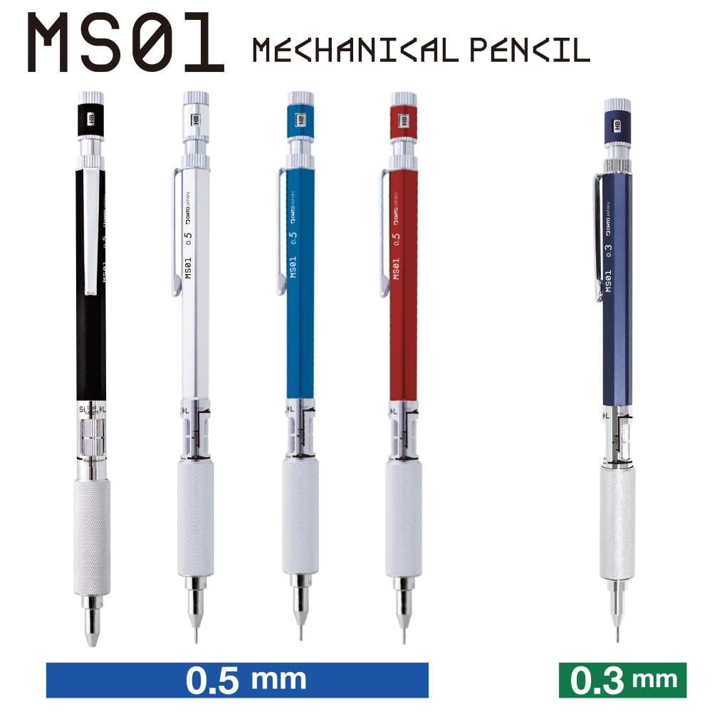 OHTO MS01 Mechanical Pencil, High-Functionality All-Metal Aluminum and Brass …