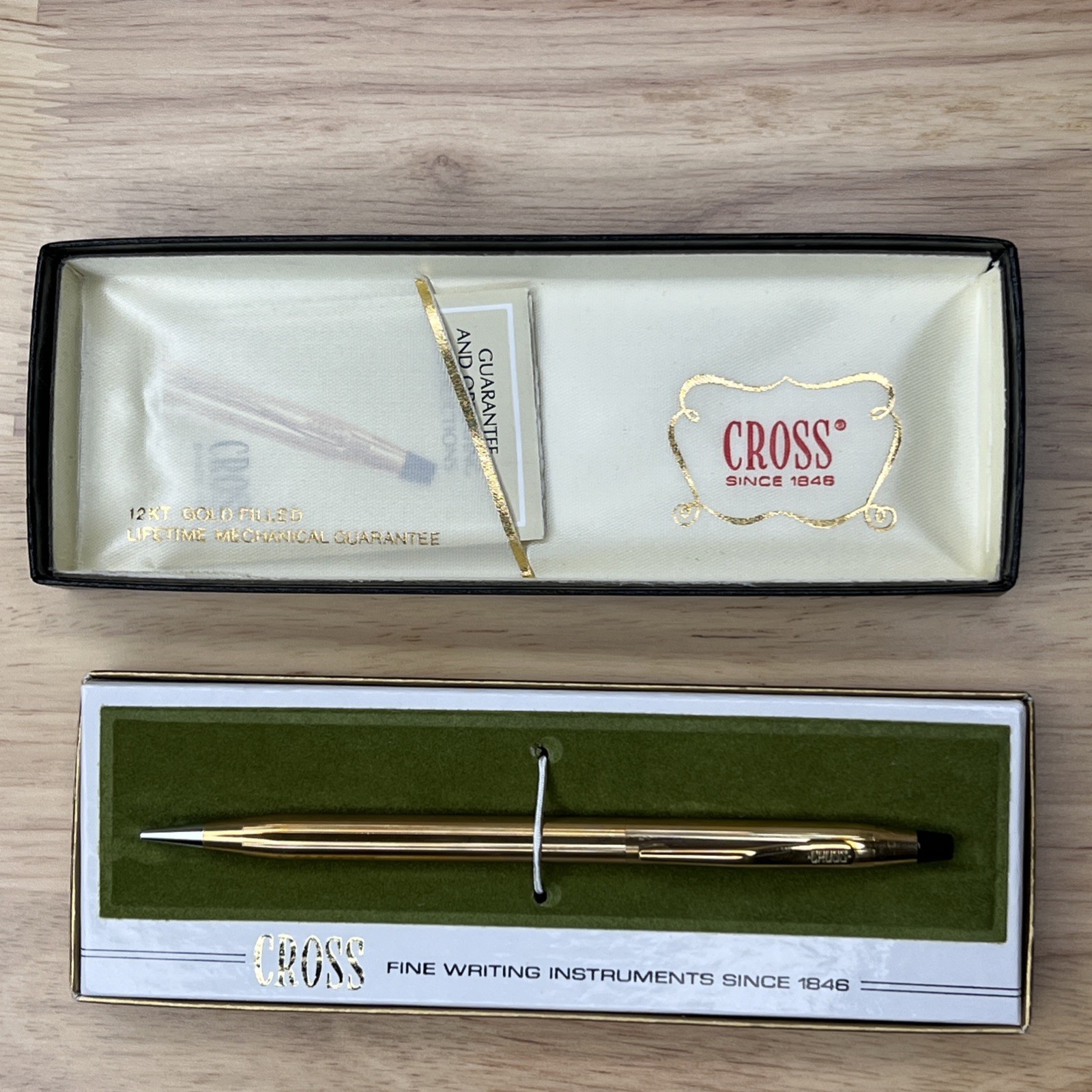 Cross 12K Gold Filled Pencil 6603 Writing Instrument Adjustable Desk Work Study