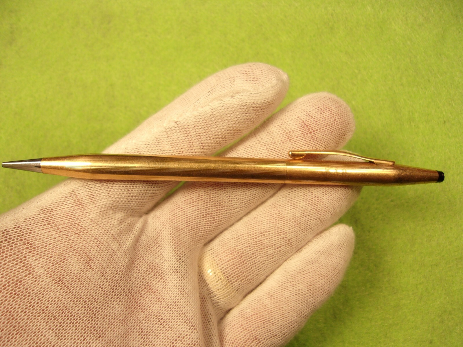 EXCELLENT OLDER VTG ROSE GOLD FILLED “CROSS” MECHANICAL PENCIL “WAM” MONOGRAM