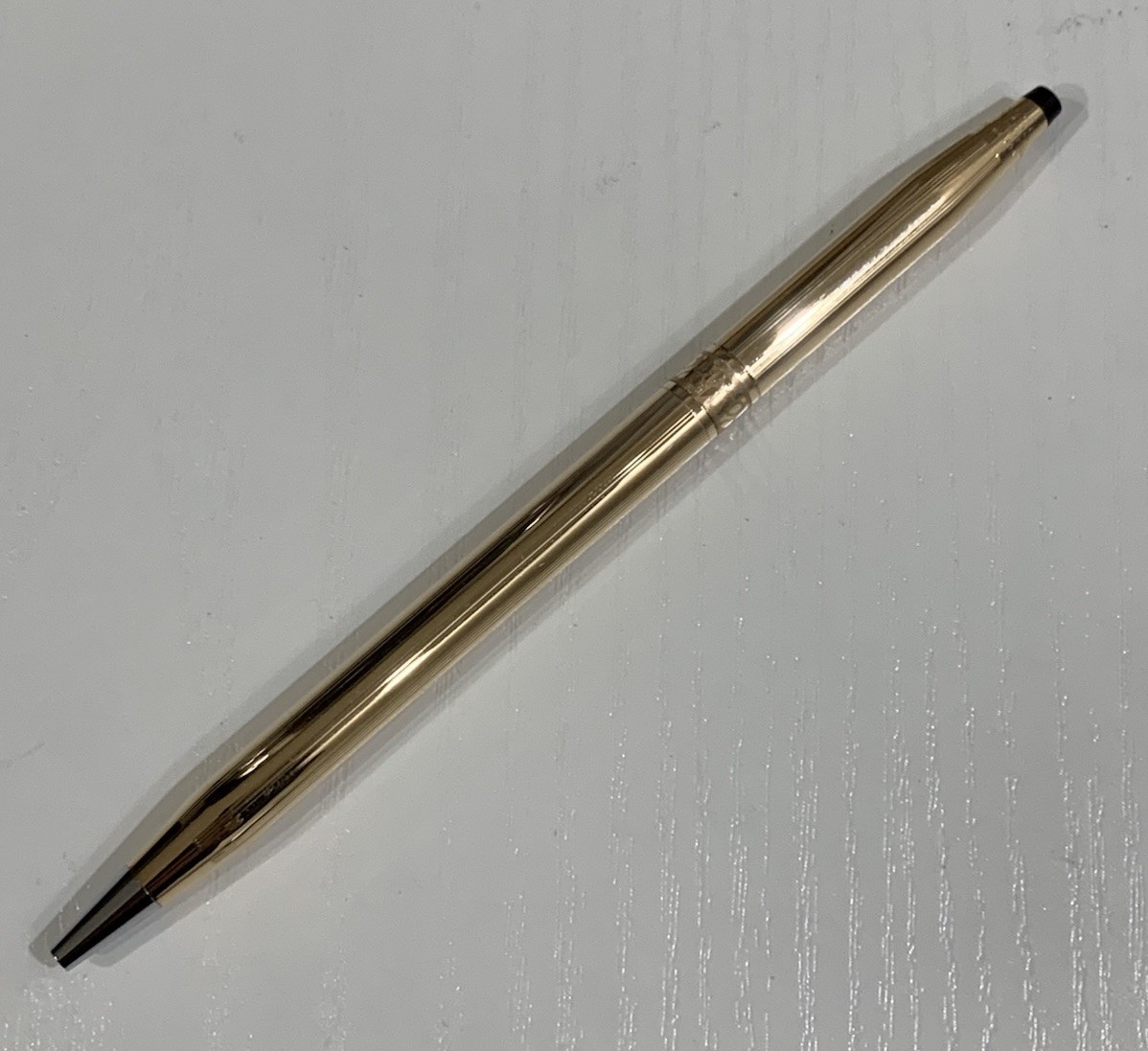 CROSS For Her 14kt Gold Filled Rose Design Pen With CROSS Leather Pen Purse