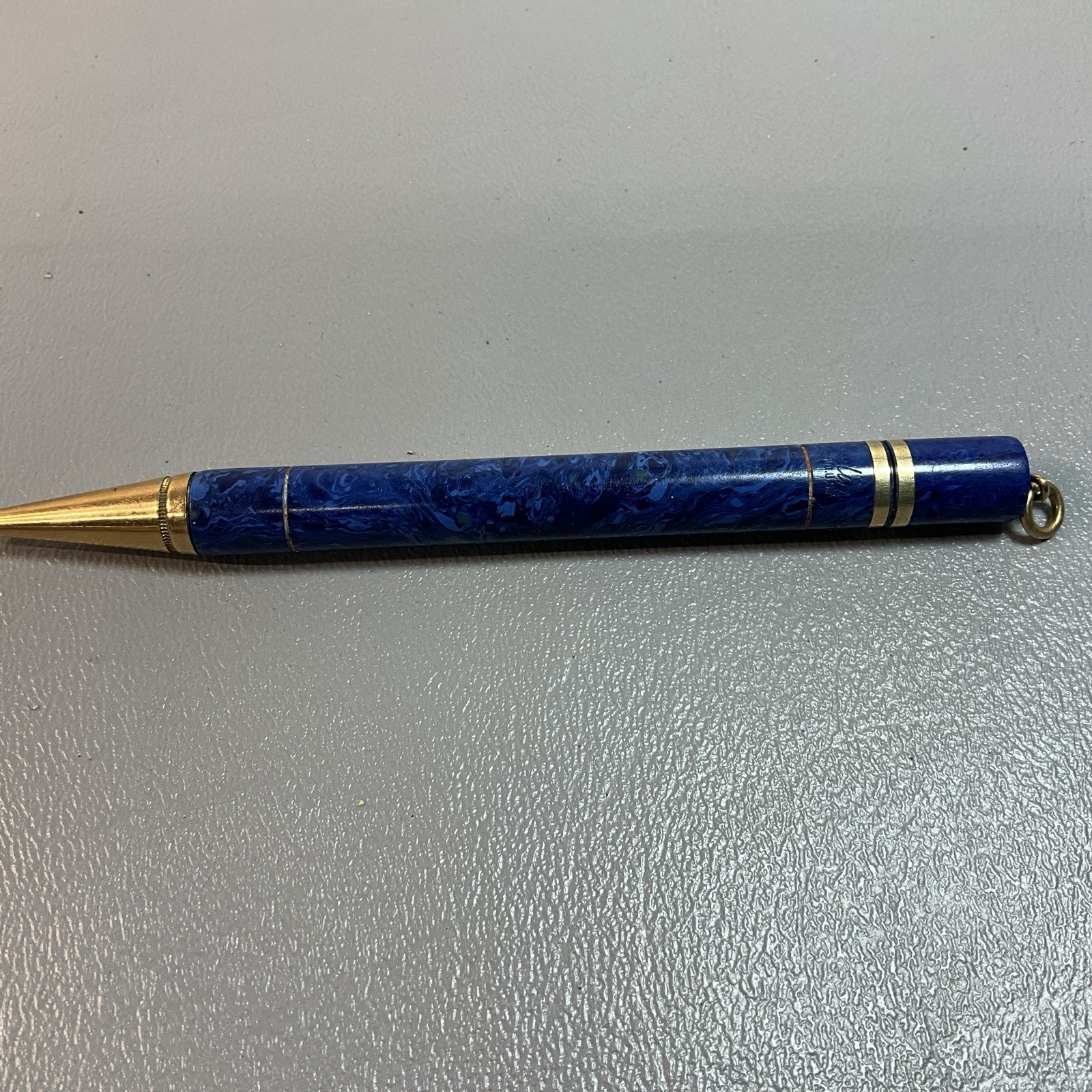 VINTAGE CONKLIN ENDURA MECHANICAL PENCIL BLUE LAPIS LAZULI 4.5 IN. 1920’S (S1113