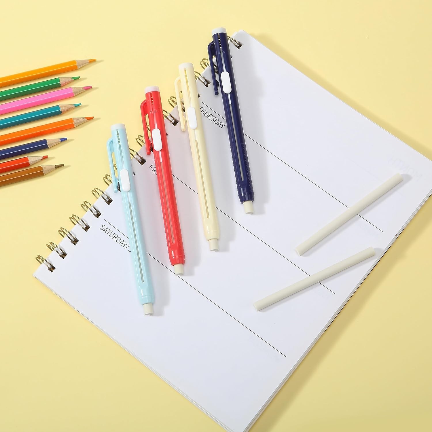 Lightweight Latex-Free Eraser Pens – Precision 4 Pack for Sketching & Drafting