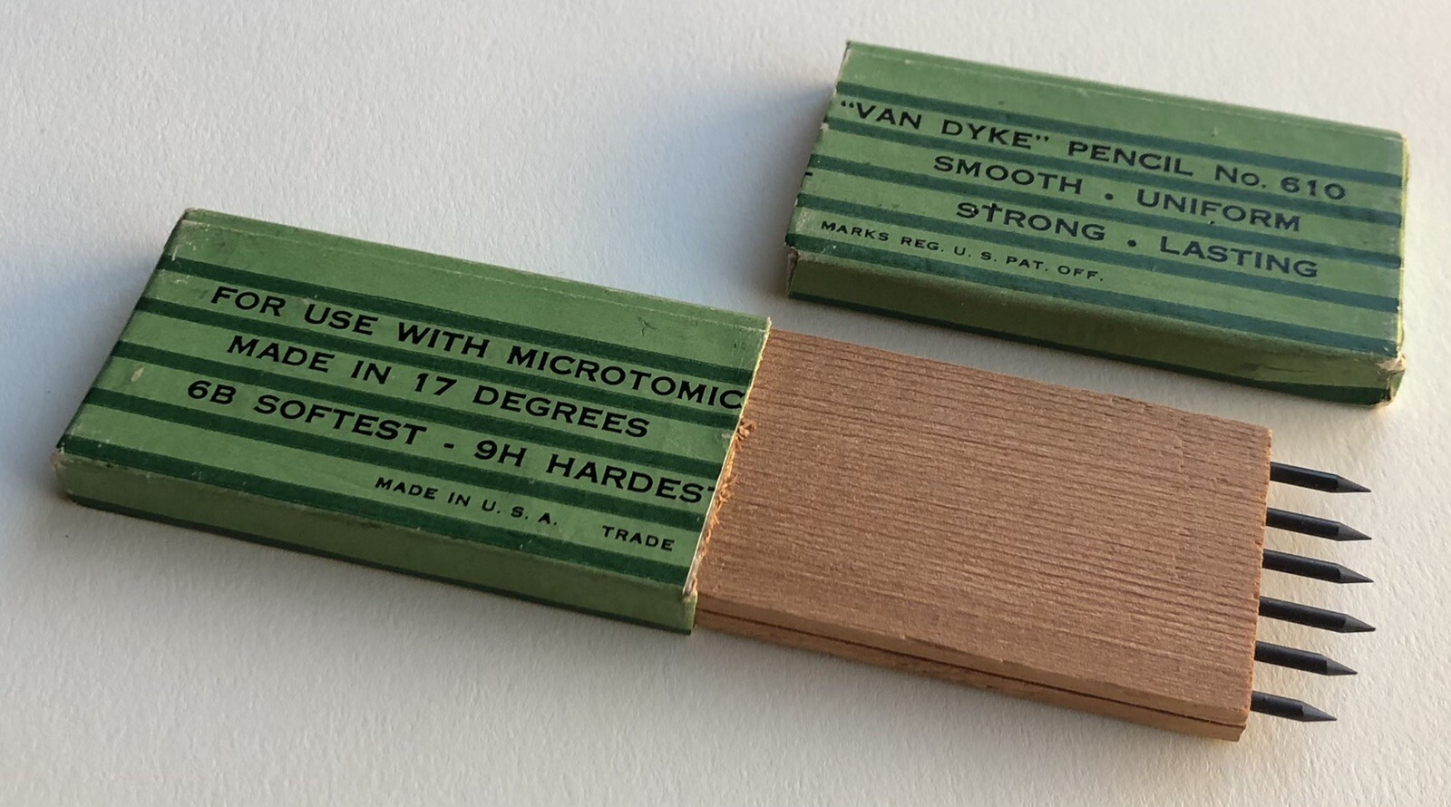 Vintage Eberhard Faber Van Dyke Microtomic 4H 2mm Mechanical Artist Pencil Lead