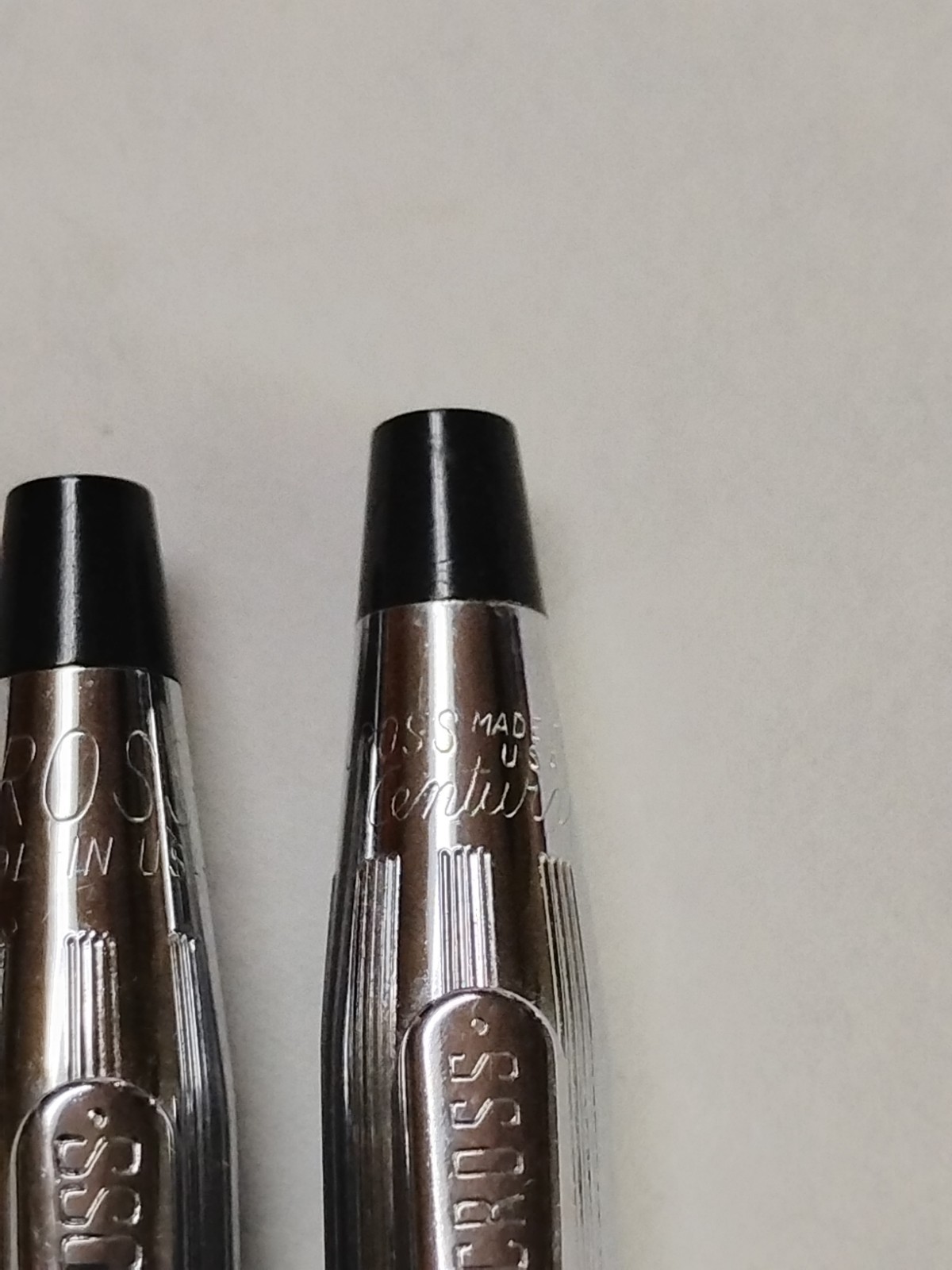 Vintage Cross Silver Chrome Mechanical Pencil and Pen Set Made in USA #P10