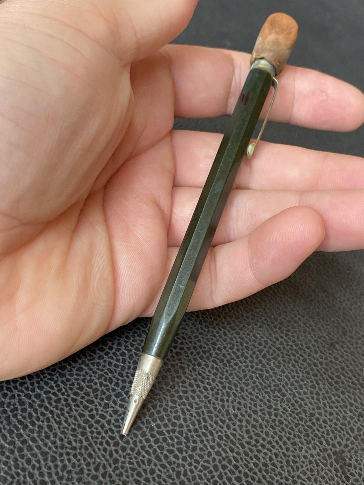 Vtg DUROLITE Bell System Property NOS Mechanical Pencil Green 1950s Advertising