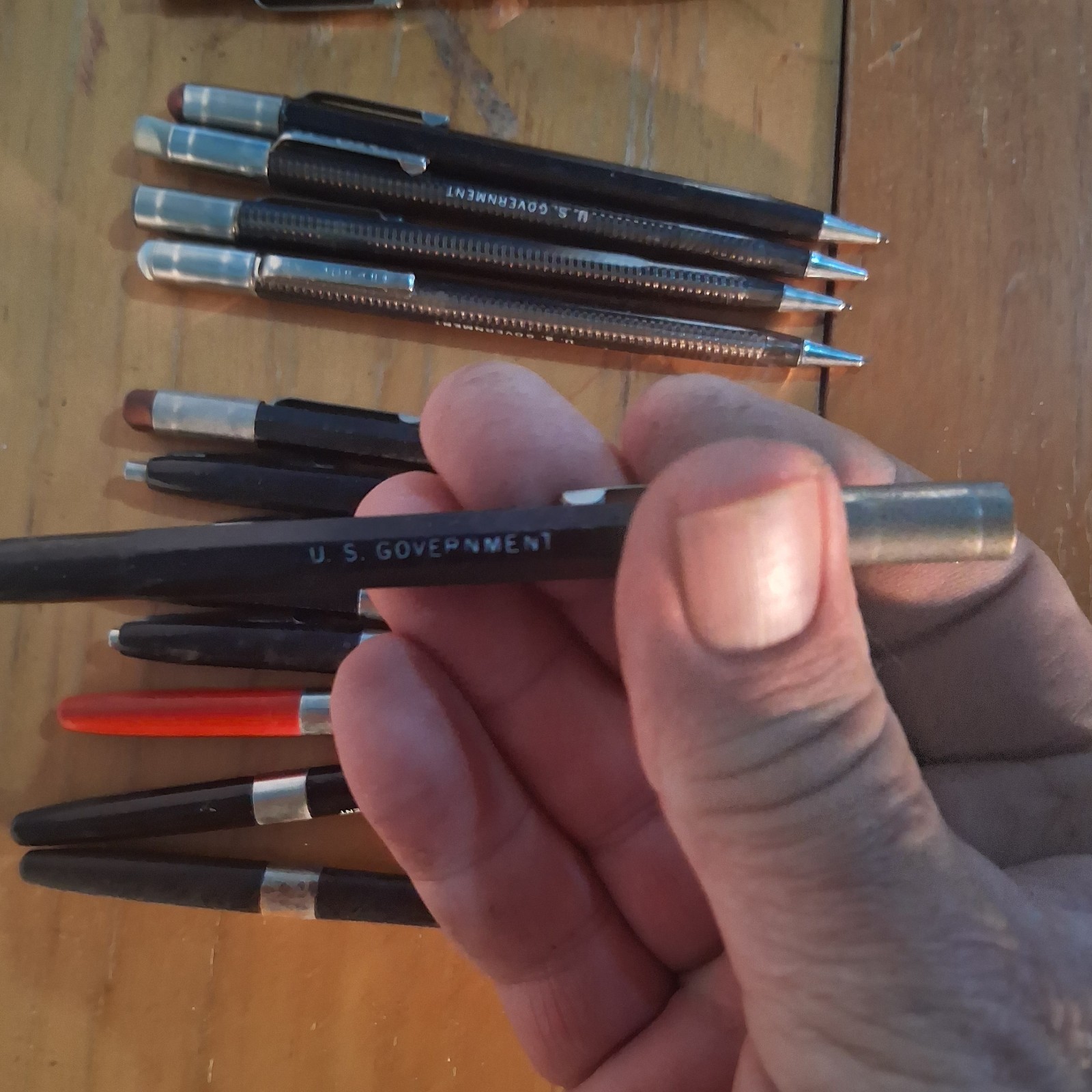 Vtg Lot Of 14 US Government Mechanical Pencils and Pens *Used*