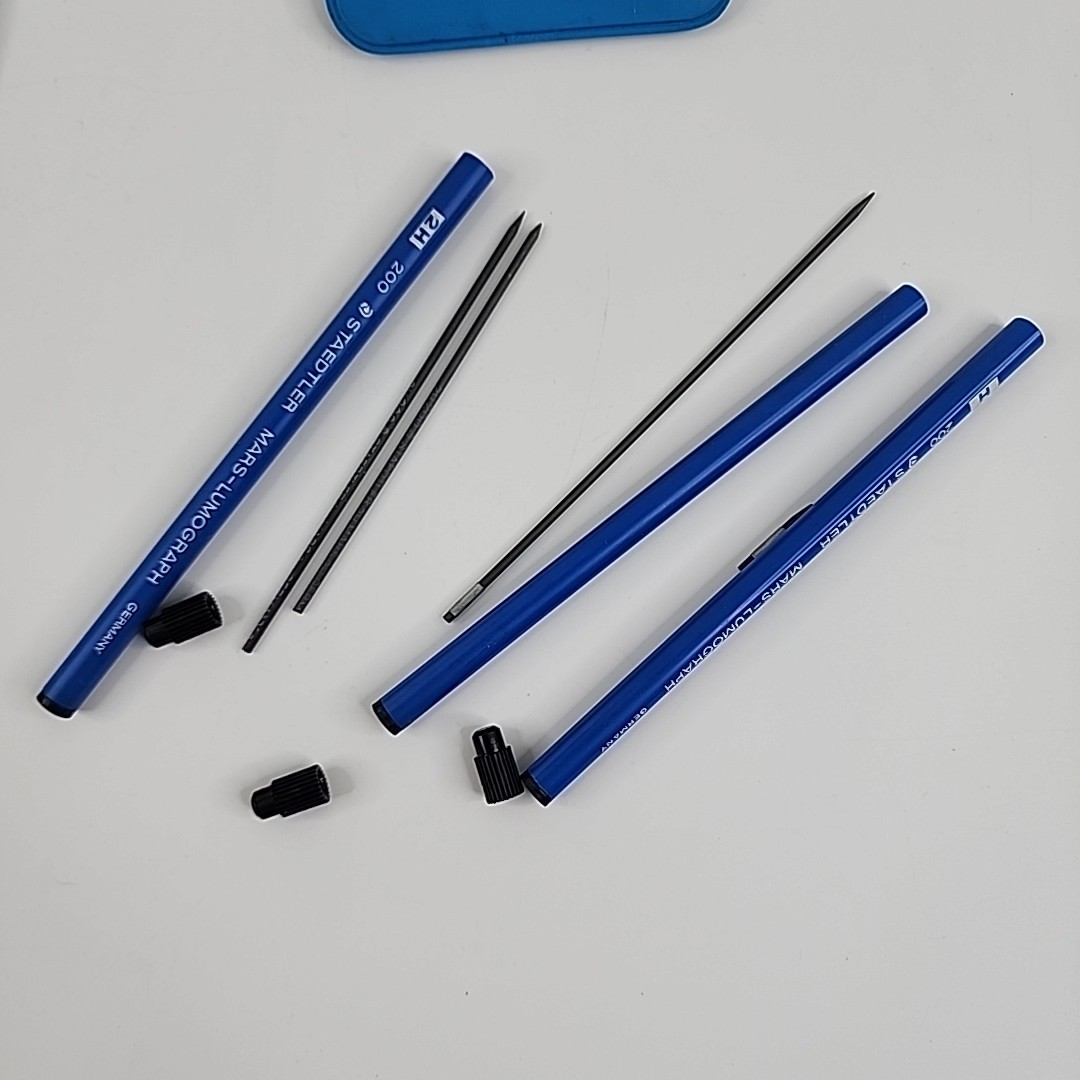 Staedtler Mars 780 Mechanical Pencil Lead Holder 2mm W/ Case Lietz Draft Germany