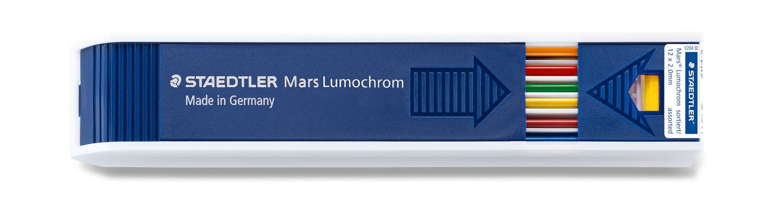 Mars Lumochrom 204 – Case of 12 Drawing Leads 2 mm Assorted