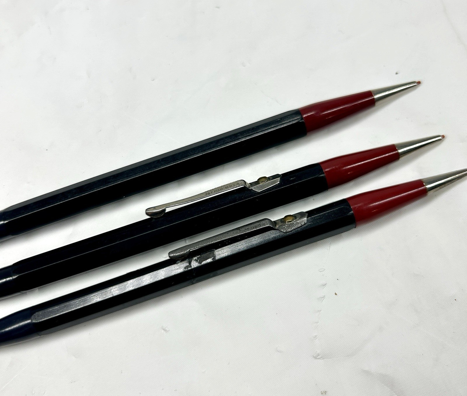 VTG Autopoint Double Sided Mechanical Pencils Real Thin Lead Red Black Lot of 3