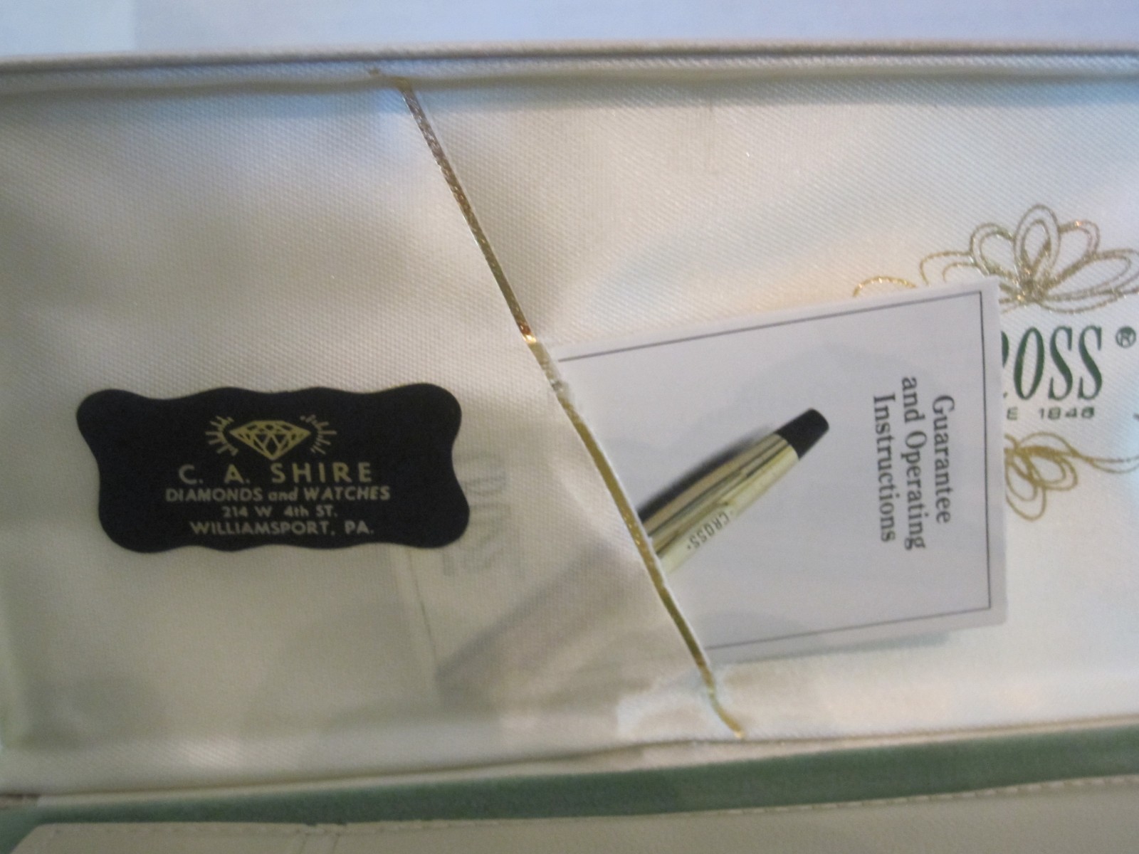 Vintage Ladies Cross 10KT Gold Filled 4541 Pencil IOB Engraved MED 69-84