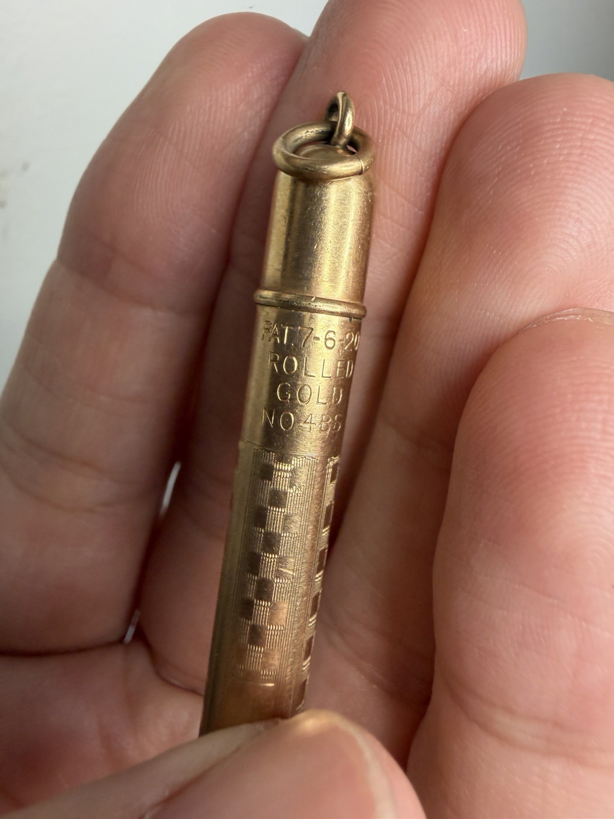 Conklin Rolled Gold Ringtop Pencil Vintage 4”