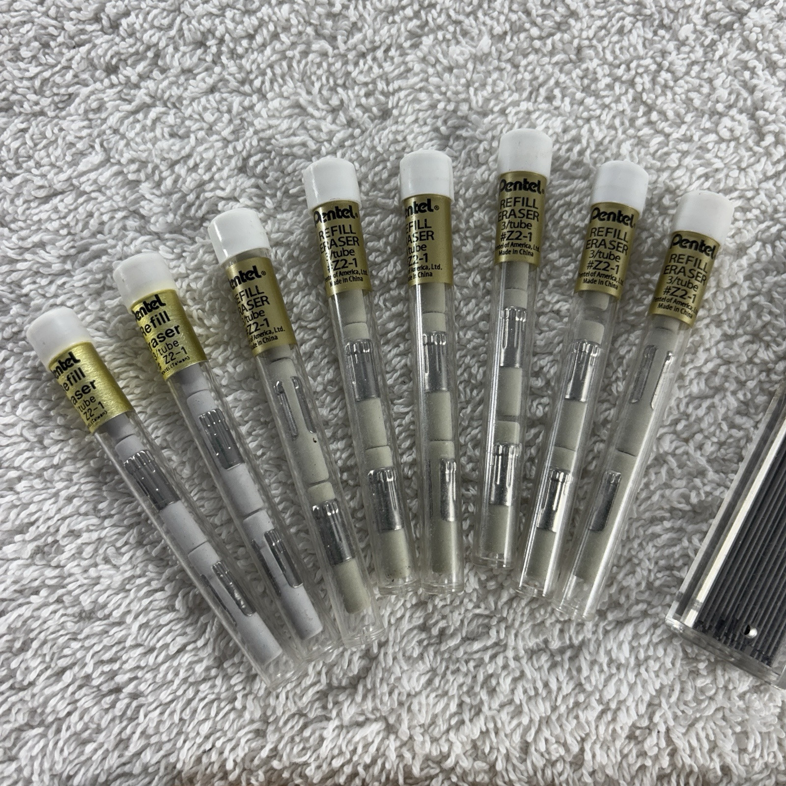 Vintage PENTEL P209 0.9mm Mechanical Pencil w/Lead & Z2-1 Eraser Refills!