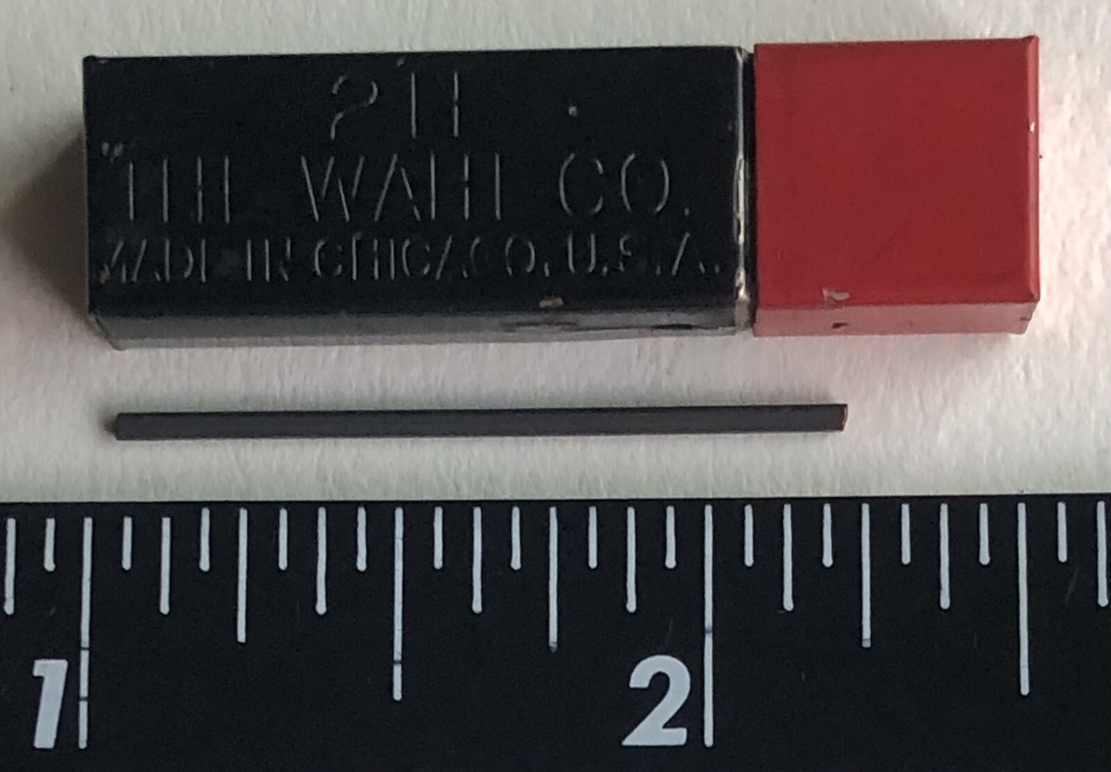 Vintage EVERSHARP Mechanical Pencil Lead 2H Black Square 1.18mm Metal 18pk USA