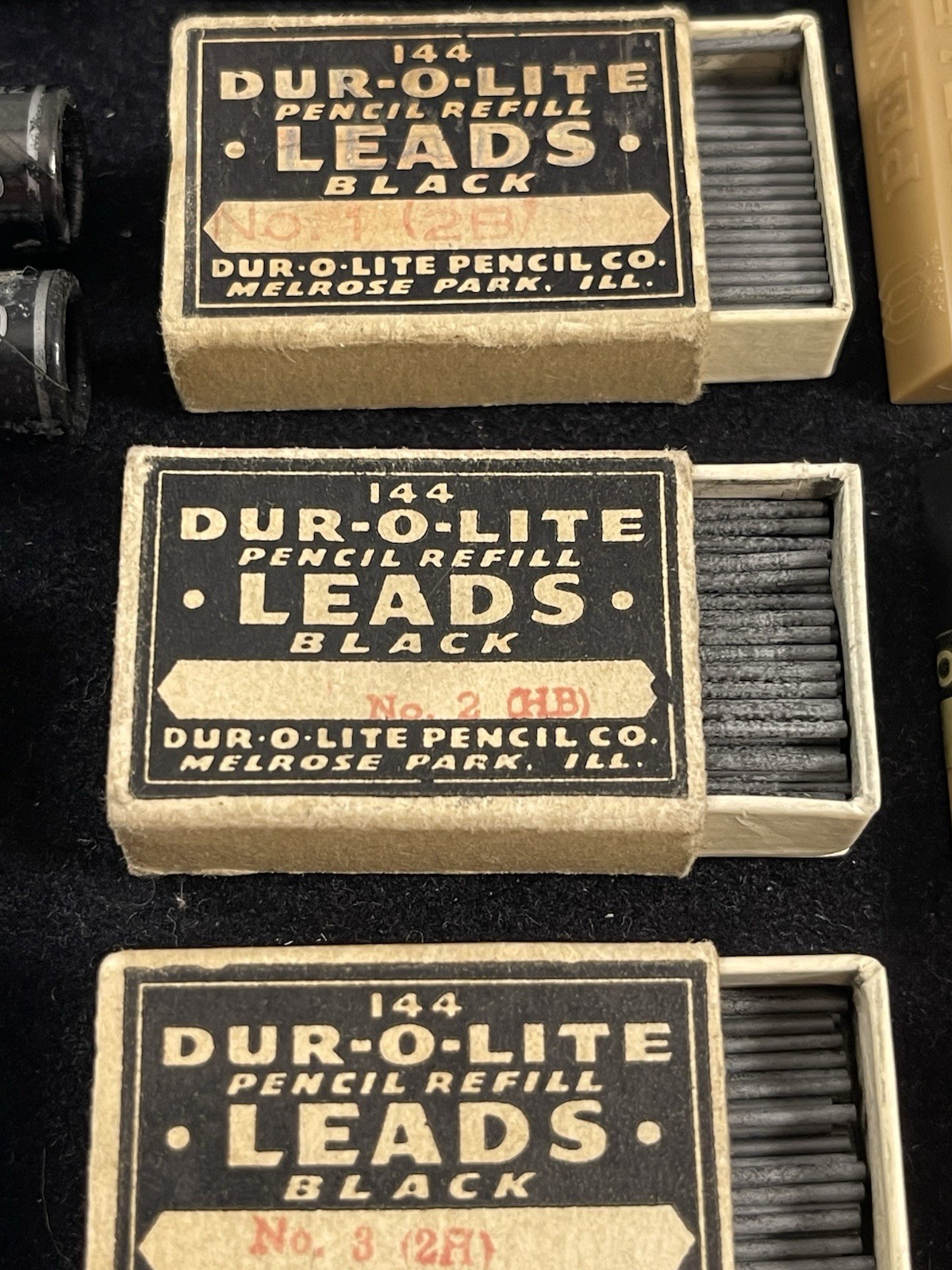 Vintage Mechanical Pencil Lead Lot Dur-O-Lite Pentel Autopoint Multi Size Eraser