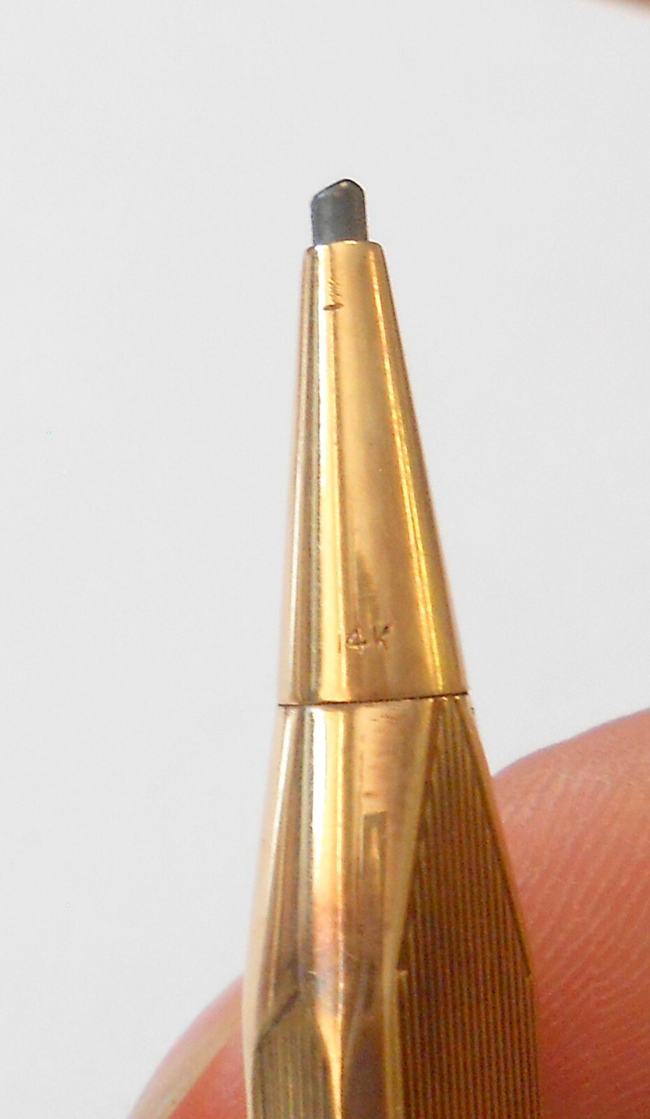 Rare Solid 14K Yellow Gold Mechanical Pencil w/ P. Buhre Watch 5″ Vintage