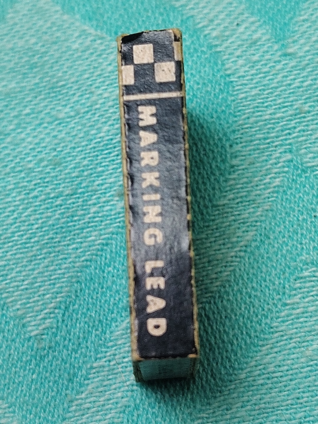 Vintage Listo Leads Black No. 162 Extra Metal Sleeve 6 Marking Leads Complete