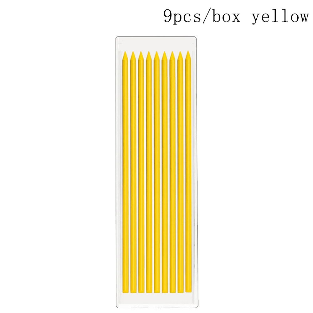 6Colors 2.8Mm Metal Solid Carpenter Mechanical Pencil with Sharpener 2B Lead Cor