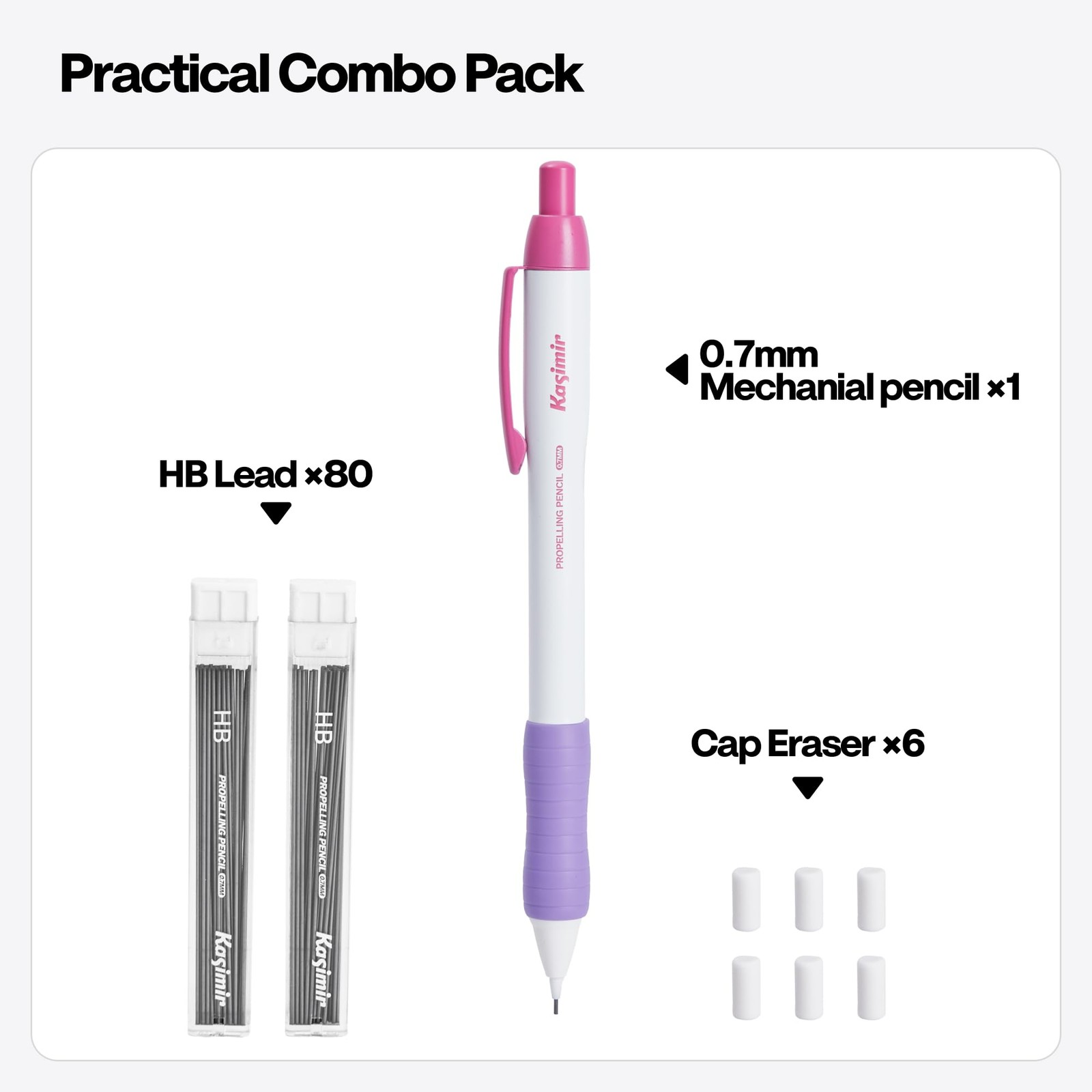 Auto-Lead Mechanical Pencil – -Click Continuous Refill Advance, Break-Resista…