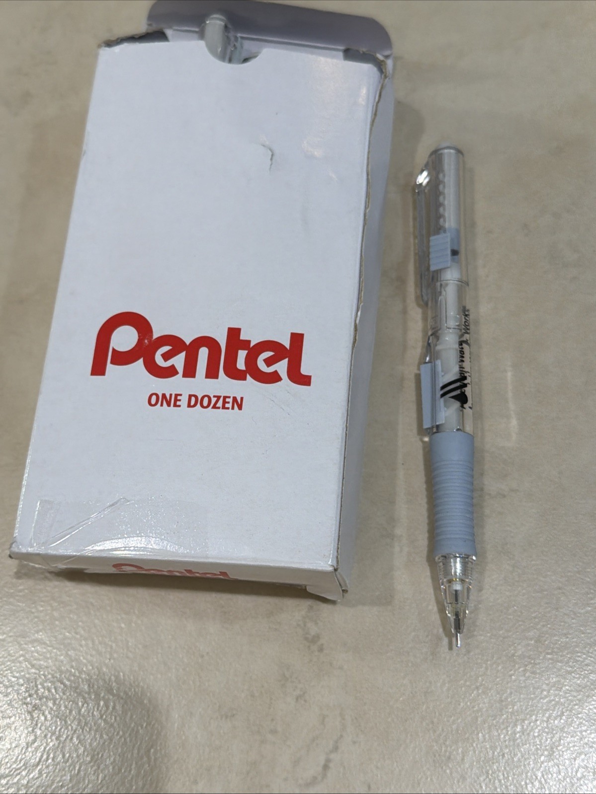 Qty 12 Pentel Quick Click Mechanical Pencil, (0.7mm) Gray w/Promo NEW