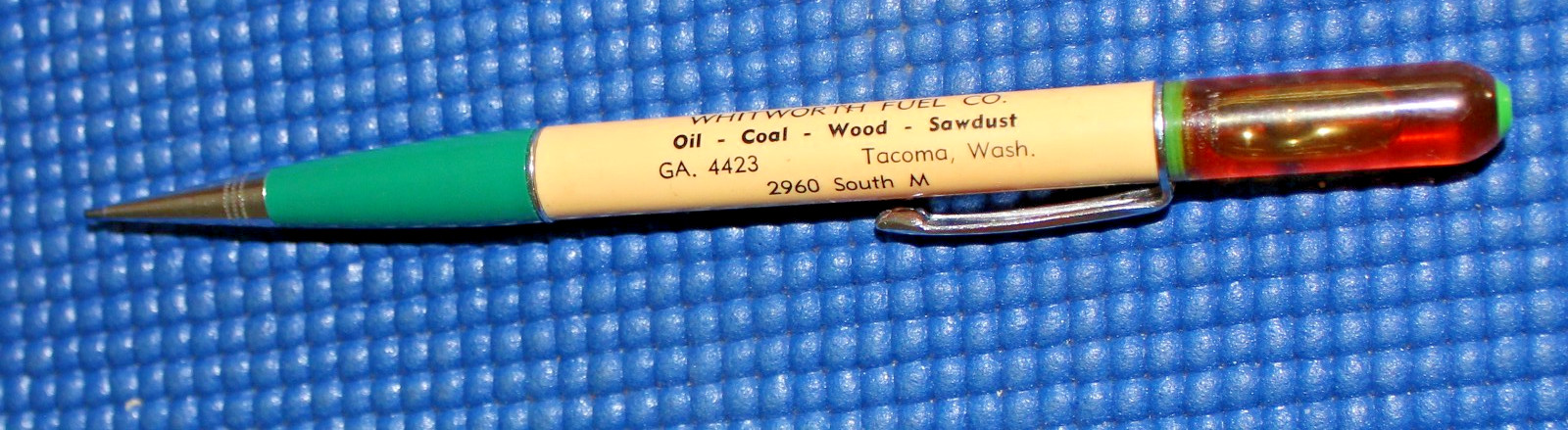 VTG Fuel Advertising Mechanical Pencil Ritepoint St Louis Works