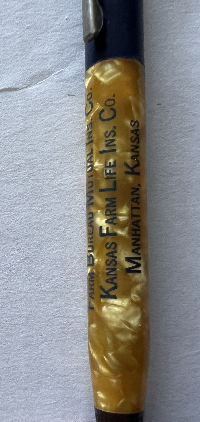 Farm Bureau Mutual – Kansas Farm Life Insurance Vintage Mechanical Pencil
