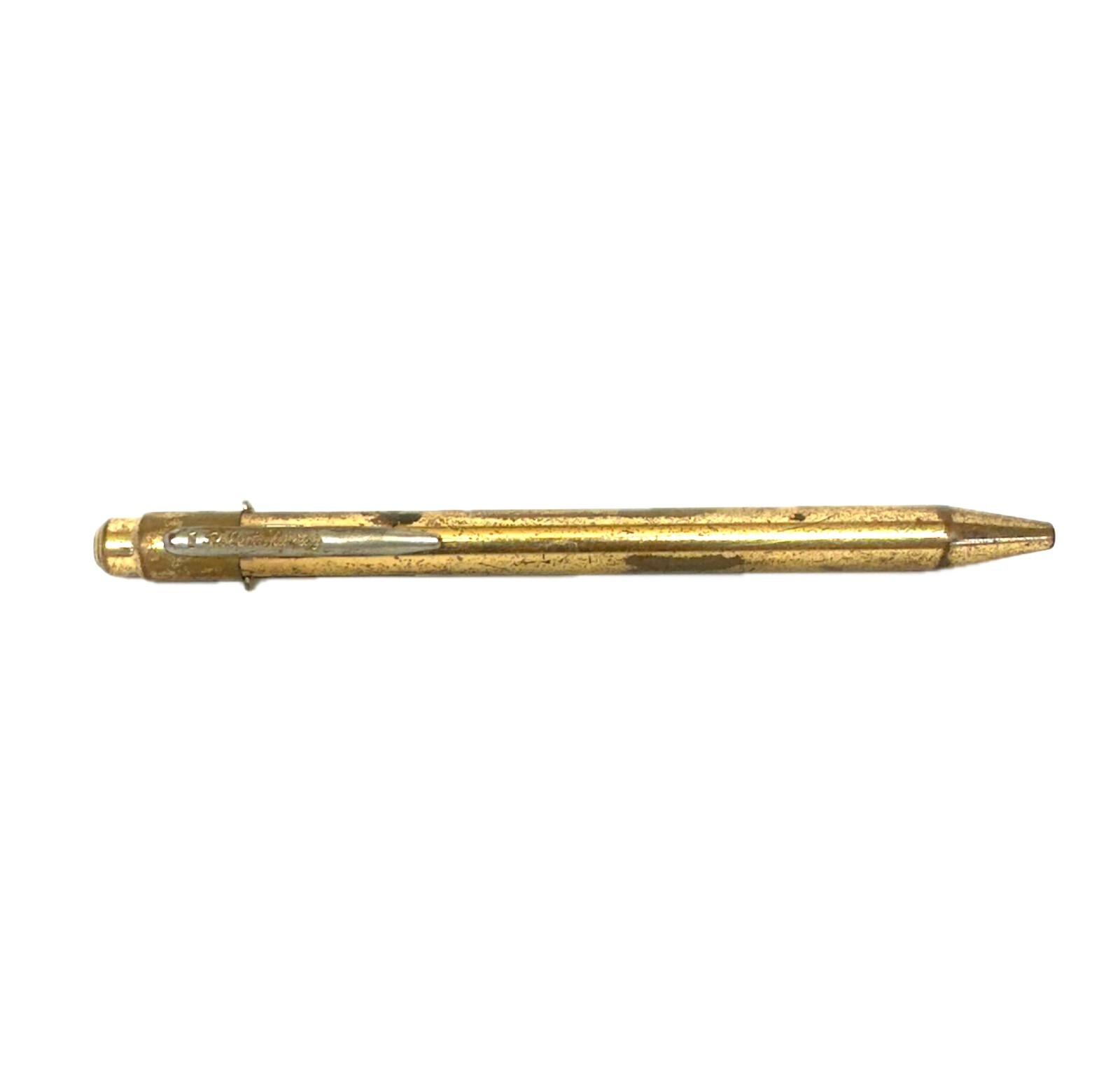 Vintage Robert Murray Brass Tone Mechanical Pencil Ballpoint Pen Dual Combo USA