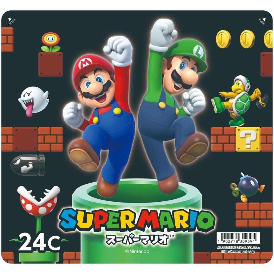 Super Mario 880 Series: 24-Color Character Art Pencil Set K88024CSMS6