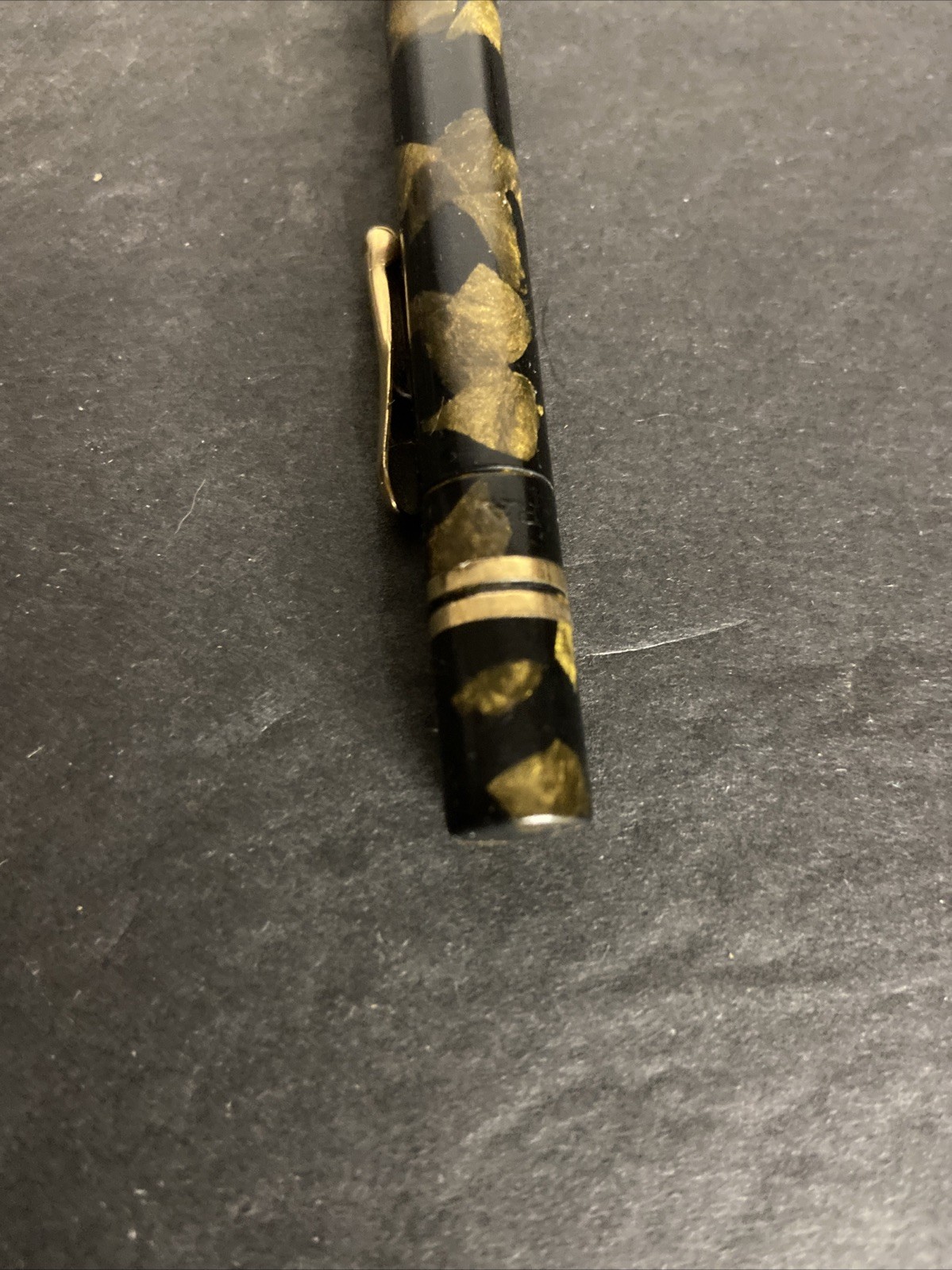 Conklin Endura Mechanical Pencil Gold and Black Marble 1930s