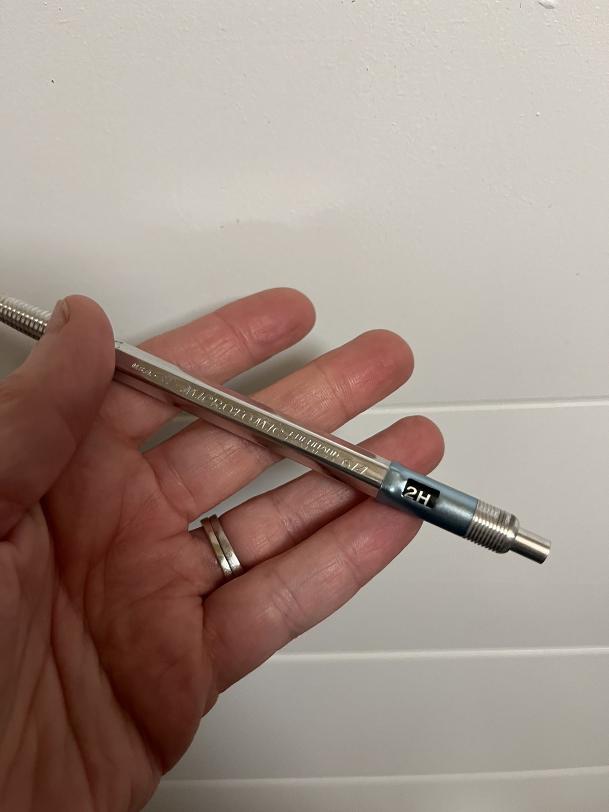 Vintage Eberhard Faber Microtomic 614 Mechanical Pencil Aluminum USA Rare 70’s