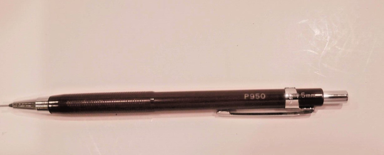 Scripto P950 Collector’s Mechanical Pencil 0.5mm Brown with Box of Lead