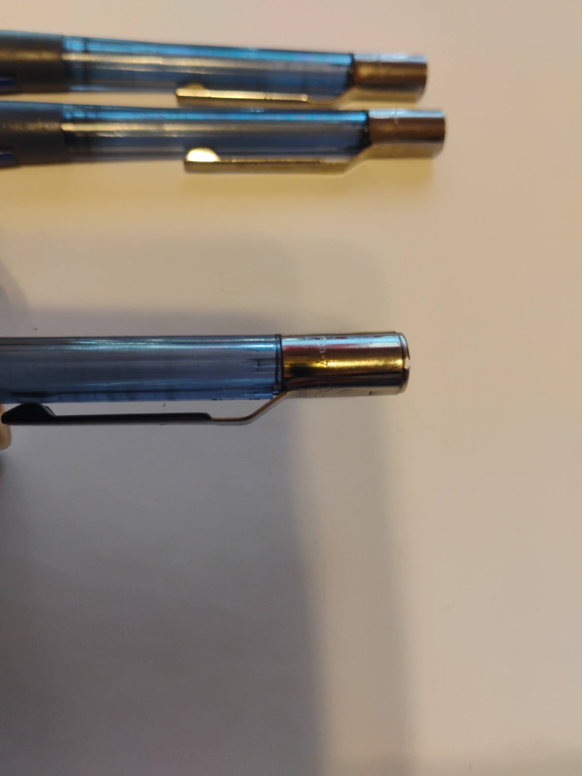 3 Vintage Pentel QuickerClicker PD347 Mechanical Pencil 0.7mm – Blue Translucent