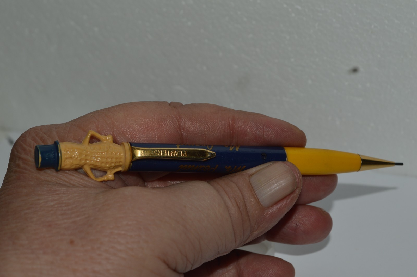 Planters Mr. Peanut Mechanical Pencil 1.1mm Red Barrel Made In USA Circa 1960’s