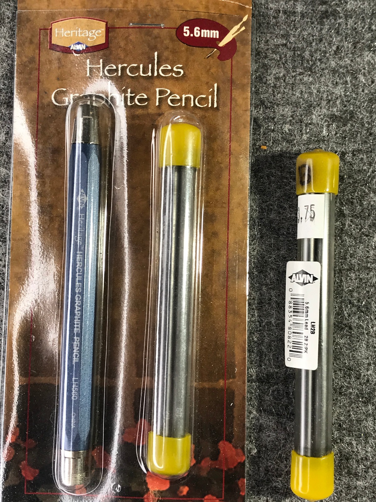Hercules Graphite Pencil 5.6mm LH560 plus Refill Leads 2 pack – New!